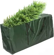Garden Storage Bag Outdoor Furniture Storage Bag Furniture Cushion Storage Bags 210D Oxford Cloth Heavy Duty Furniture Cushion Bags Waterproof with Handles for Home and Patio Accessories Christmas Tree Green (116*47*51)