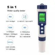 5in1 PH Tester Meter TDS/EC/Salinity/Temperature Digital Water Quality Test Tool