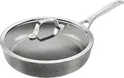 BALLARINI Salina Sauté Pan with Lid, 28 cm, Ceramic Non-Stick Coating with Titanium Hard Primer, Scratch-Resistant Ceramic Pan for All Hobs, Suitable for Induction Cookers, Made in Italy