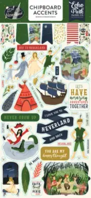 Echo Park ~ LOST IN NEVERLAND ~ Chipboard Accents