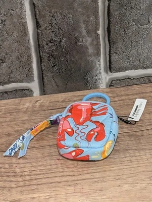 Vera Bradley Airpod Bag Charm SEAFOOD BOIL Case Lip Balm Coin Purse V488