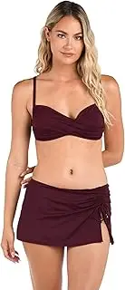 [La Blanca] Women's Standard Island Goddess Over The Shoulder Halter Bikini Swimsuit Top