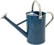 Kent & Stowe 4.5L Metal Watering Can in Midnight Blue, Rust-Resistant Galvanised Watering Can with Handle and Detachable Rose, Classic All Year Round Garden Tools Made from Steel
