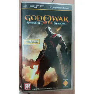 PSP 戰神 斯巴達的鬼魂 God of War Ghost of Sparta 奧林帕斯之鏈 中英文合版 盒書完整
