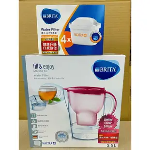 大象生活館《1壺1芯+4顆除水垢濾芯組》 德國 Brita 馬利拉3.5公升 Marella 濾水壺