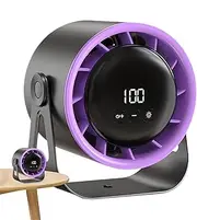 Acunny Portable Rechargeable Fan with Clip, Clip on Stroller Fan - 6 Inch Personal Quiet Fan for Workplace, 100 Speeds - 4000mAh Air Blower