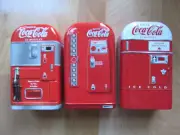 COCA-COLA Bottle Machine Coin TIN lot of 3 New