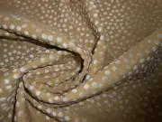 Kravet Cut Velvet fabric cotton viscose small dots beige off white new 1.5Y