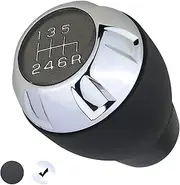 APPERFiT Shift Shifter Knob for Manual Transmission Chrome 68085312AB Compatible with Jeep Wrangler JK 2011 2012 2013 2014 2015 2016 2017 2018 Gear Shifter