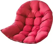 Hanging Egg Cushions Swing Cushion Pads for Patio and Garden | Cushion Cover Removable, Red, as described