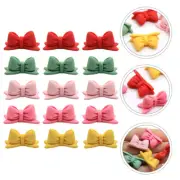 20 Pcs Bow Tie Accessories Lovers Phone Case with Bowknot Mini Resin Cheer