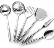 6pcs Stainless Steel Kitchen Utensil Cooking Tool Set Serving Spoon Cookware