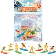 Itty Bitty Surfers (Bag of 8) - Miniature Plastic Figurine Toys - Archie McPhee