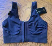 NWT Wacoal Black Mastectomy Bra Smooth Front Close Wireless Women’s 32