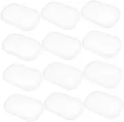 FRCOLOR 1set Portable Travel Soap Mini Toiletries Soap Tray Dish Soap Travel Soap Container Soap Dish Soap Case Soap Bars Hand Soap Hand Washing Soap Slices Plastic White 20boxes