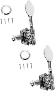 Totority 2 Sets Metal Classic Bass Tuning Pegs Guitar Tuning Keys Bass Machine Head