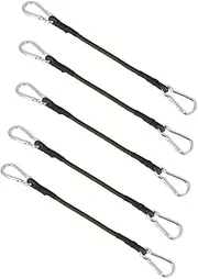 Generic 5Pcs Elastic Rope for Outdoor Camping Durable Bungee Straps for Tent Fixing Luggage Binding and Clothesline Use Heavy Duty Lightweight Practical Travel
