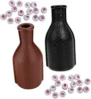 TOYANDONA 2 Pack Billiards Cup Pool Bottle Set Plastic Billiard Balls Dice Snooker Props Party Game Toys