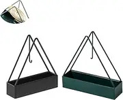 NentMent 2 Pack Coil Incense Burner Mosquito Coils Holder Full Metal Triangular Hanging Coil Tray Ash Catcher Storage Bracket Coil Vertical Stand Support Base for for Indoor Outdoor Camping