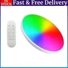 24W Smart Ceiling Light Compatible with Alexa for Party (White with Remote)