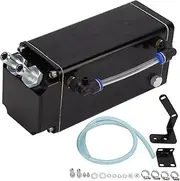 Oil Catch Can, Engine Catch Tank Kit Compatible with LS1 LS2 LS3 LS6 LS7 LS9, 750ml Oil Separator Can, Aluminum Engine Breather Tank (Black)