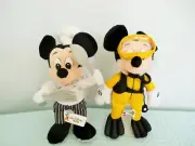 DISNEY PLUSH "DIVER MICKEY" OR "CHEF MICKEY" DISNEY WORLD TAGS/7" TALL, RARE!
