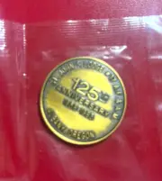 ST. JOHN'S LODGE #17 A.F. & A.M. 125 ANNIVERSARY 1858 - 1983 MASONIC TOKEN