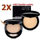2X Gino McCray The Professional Make Up Powder Foundation SPF15 PA++#02 Vanilla