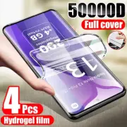 4PCS Hydrogel Film for Xiaomi Redmi Note 13 14 12 11 10 9 8 7 Pro plus Screen Pr