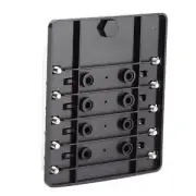 Car 10‑Way Screw Nut Terminal Fuse Box Blade Fuse Block Holders With LED