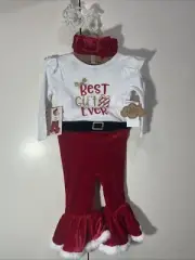 Baby Essentials Christmas Outfit 12 Months Holiday 3-piece NWT