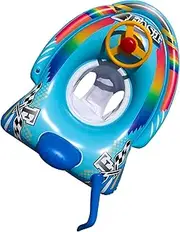 Cute Child Kids Inflatable Pool Float PVC Summer Swim Float Air Bed Lake Boat Swimming Floats with 2 Handles Surfing Raft Bodyboard Floating Mattress Seat Swim Ring for Girls Boys 1-5 Years