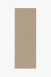 75' x 215' | Machine Washable Runner Rug | Kid & Pet Friendly | Indoor Rug | Flatwoven Warm Sand Re-Jute Rug | Ruggable