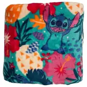 NWT Disney Floral Lilo & STITCH Kohl's Big One Oversized Plush Throw Blanket 5x6