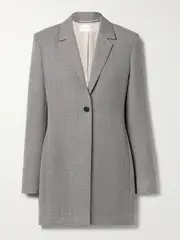 [The Row] The Row - Enny Wool-blend Blazer - Gray - US12 US 12 Gray