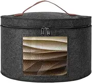 [MUSONG] Hat Box, Hat Storage Box, Hat Box for Travel, Hats Organizer, Cowboy Hat Holder, Wide Brims Hat Carrier Case, Round Hats Organizer with lids, Foldable Travel Cap Boxes for Closet