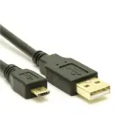 O-8Ware 2m USB 2.0 Cable Type-A(USB-A) to Micro-USB B Male to Male - Black