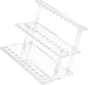 Alipis Acrylic Pen Holder Stand Versatile Utensil Storage Display Rack for Organizing Stationery and Tableware Sturdy Stylish and Space Saving Design for Home Office