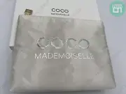 CHANEL COCO Mademoiselle Make Up Bag Clutch Champagne Color7.5"x6" NEW AUTHENTIC