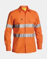 Bisley 3M Taped X Airflow™ Hi Vis Ripstop Long Sleeve Shirt