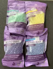 4 Tress Wellness Hard Wax Beans Eucalyptus, Lemon, Tea Tree, Lavender 3.5 Oz New
