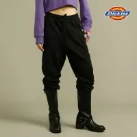 在飛比找momo購物網優惠-【Dickies】女款黑色純棉兩側大口袋彈力休閒長褲｜DK0