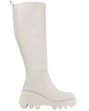 Paloma Barcelo Cory Leather Boot 41 White