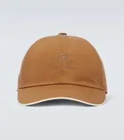 [Loro Piana] Loro Piana Embroidered cap XL brown