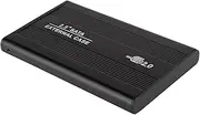 2.5 Hard Drive Enclosure,2.5in Hard Disk Box Aluminum Alloy External Case USB 2.0 Computer Accessories, 2.5inch HDD Case for Win7/for Win8/for Win10 System