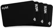 5 Black Digital Business Card Pack - NO SUBS | NFC enabled Digital Business Cards from EYLET.