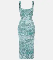 [Markarian] Markarian Brocade corset dress AU 8 blue