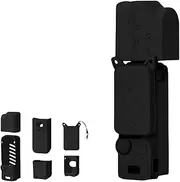 Silicone Protective Case for DJI Osmo Pocket 3, Full Body Protection-Cover with Lens Cap, Screen Cover & Anti-Loss Strap, TPU Covers for Pocket 3 Gimbal Handheld Camera (Pink)