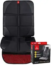 Royal Rascals Baby Car Seat Protector for Baby Seat, Padded Car Seat Covers with Headrest Fastener, Universal Car Seat Covers with Organiser Pockets - Waterproof Baby Car Seat Covers - Single Pack