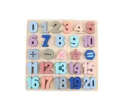 Enlightenment of Digital Alphabet Hand Grab Board for Children's Wooden Toys - 2